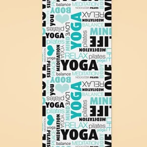 Yoga Quotes Pattern Yoga Mat -Image by Shutterstock